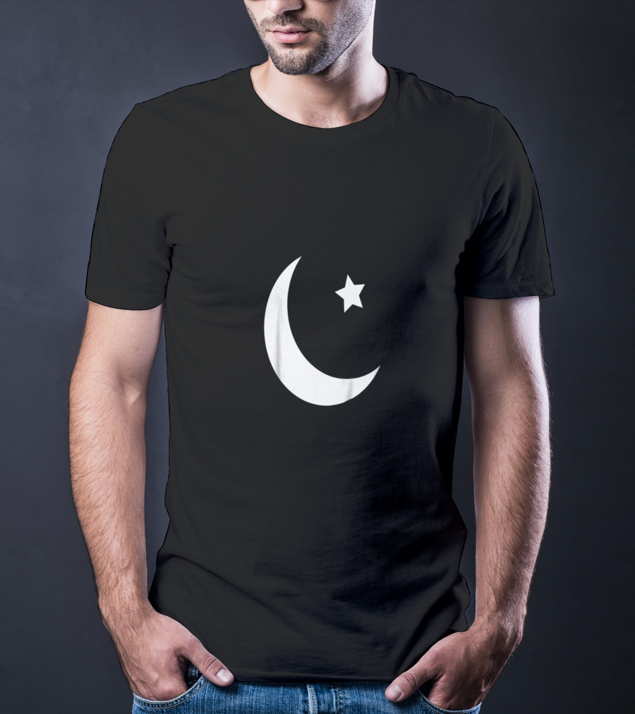 Pakistan Independence Day Crescent Moon Star Symbol Patriotism T-Shirt