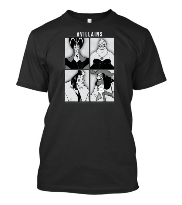 Villains Disney Wanted Jafar Ursula Cruella Hook T-Shirt