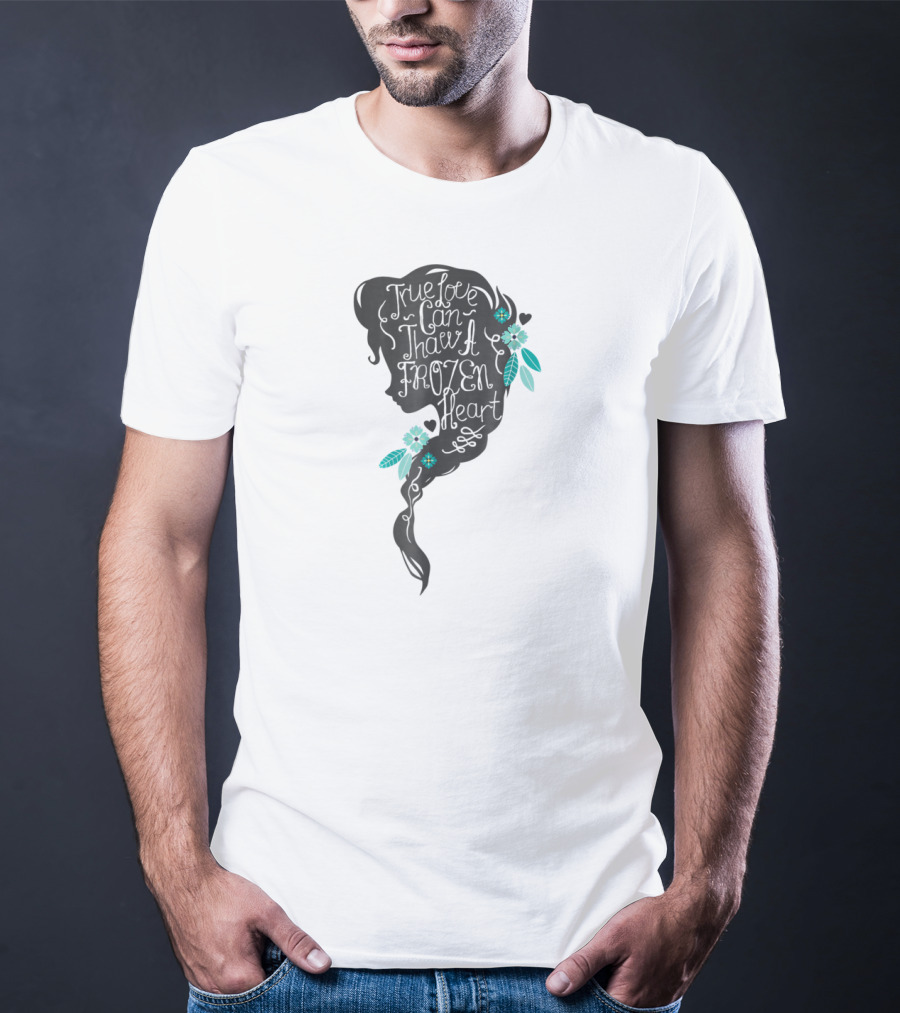 Disney Frozen Elsa True Love Can Thaw A Frozen Heart Profile T-Shirt