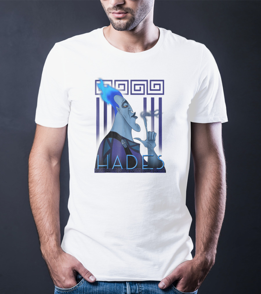 Disney Hercules Hades Geometric Greek T-Shirt