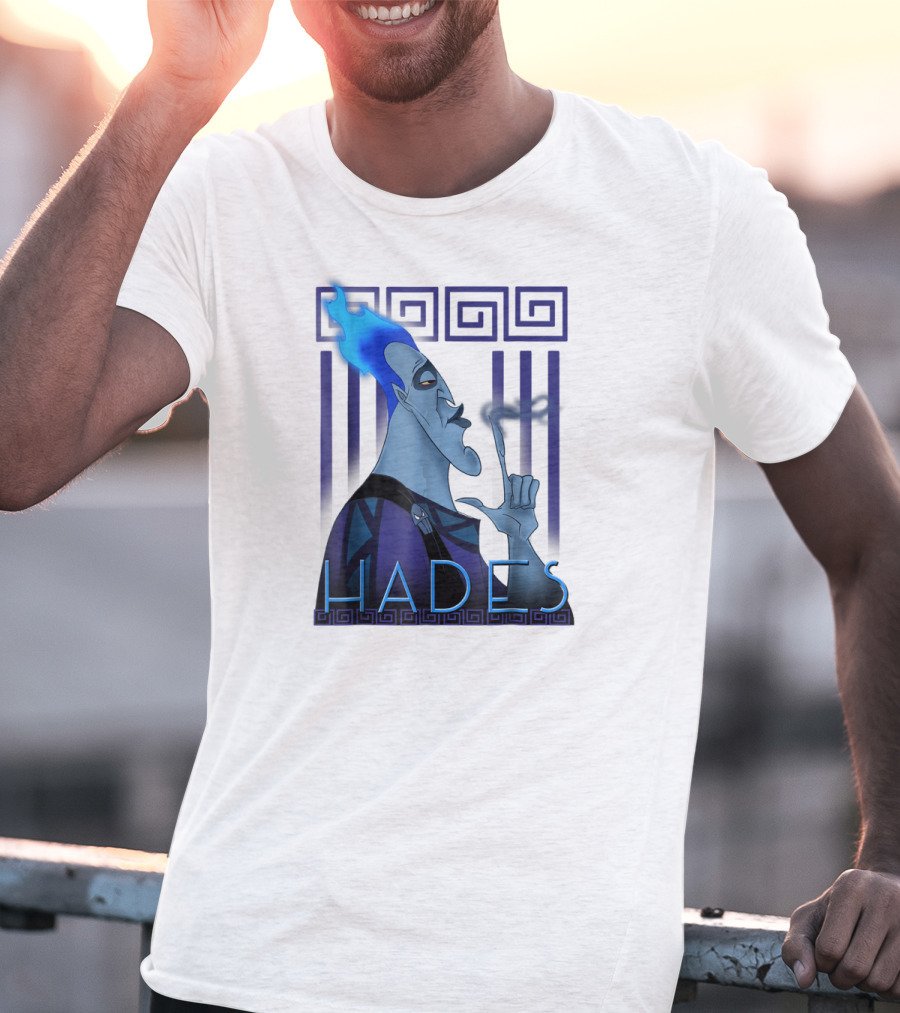 Disney Hercules Hades Geometric Greek T-Shirt