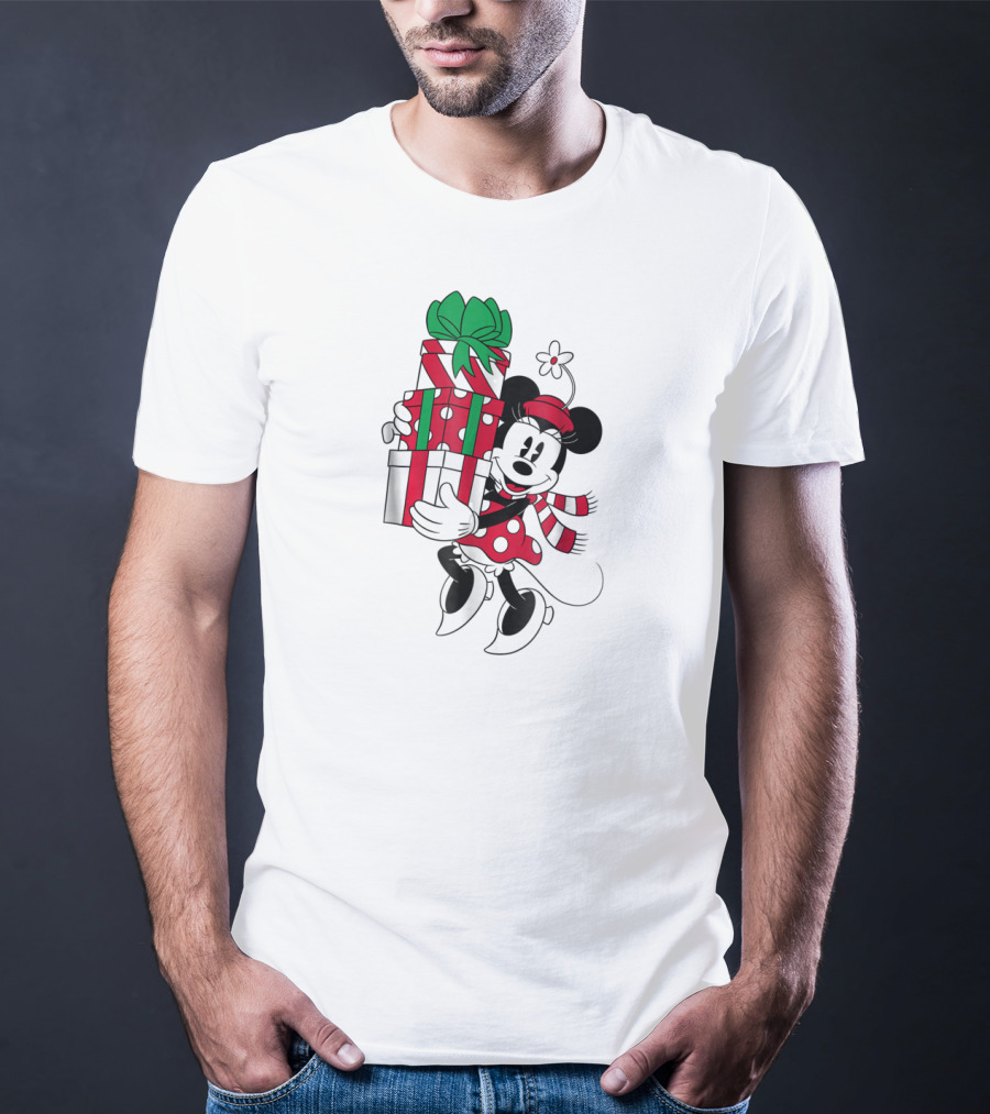 Disney Minnie Mouse Holiday Presents Christmas T-Shirt