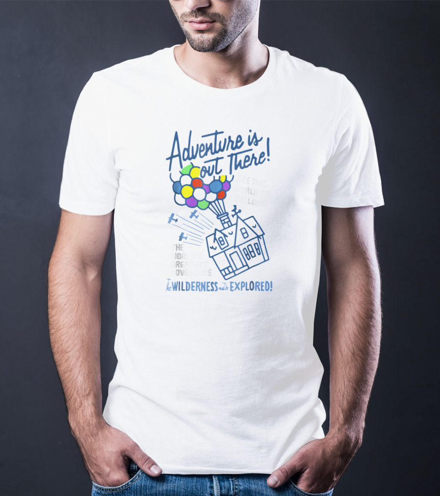 Adventure Is Out There Wilderness Must Be Explored Disney Pixar UP Vintage Craft T-Shirt
