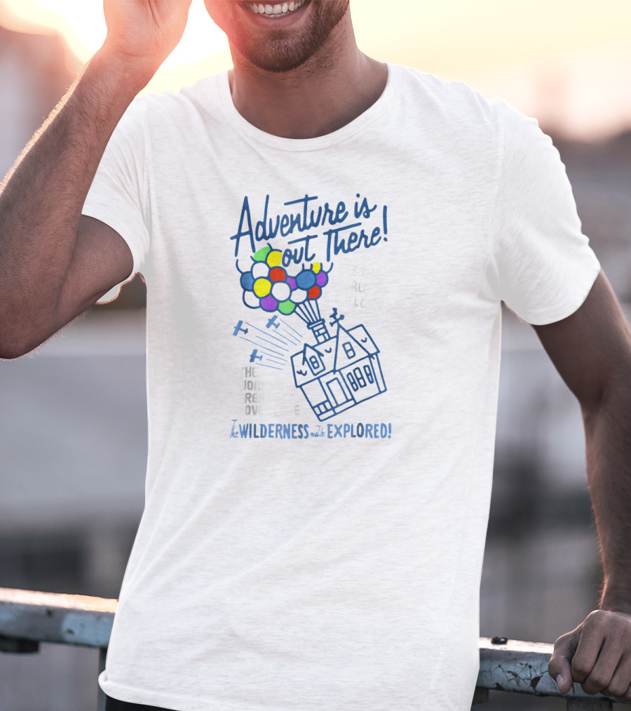 Adventure Is Out There Wilderness Must Be Explored Disney Pixar UP Vintage Craft T-Shirt