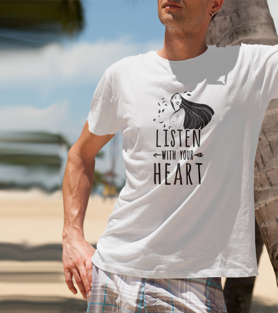 Disney Pocahontas Listen With Your Heart Arrow T-Shirt