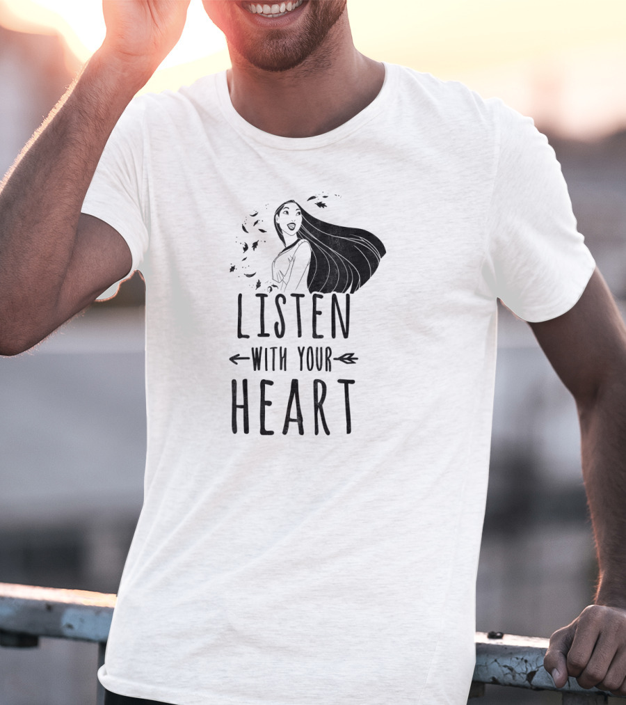 Disney Pocahontas Listen With Your Heart Arrow T-Shirt