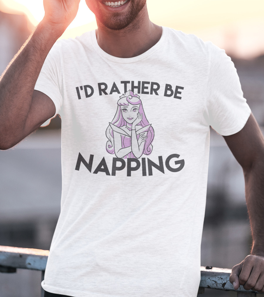 Disney I'd Rather Be Napping Sleeping Beauty T-Shirt
