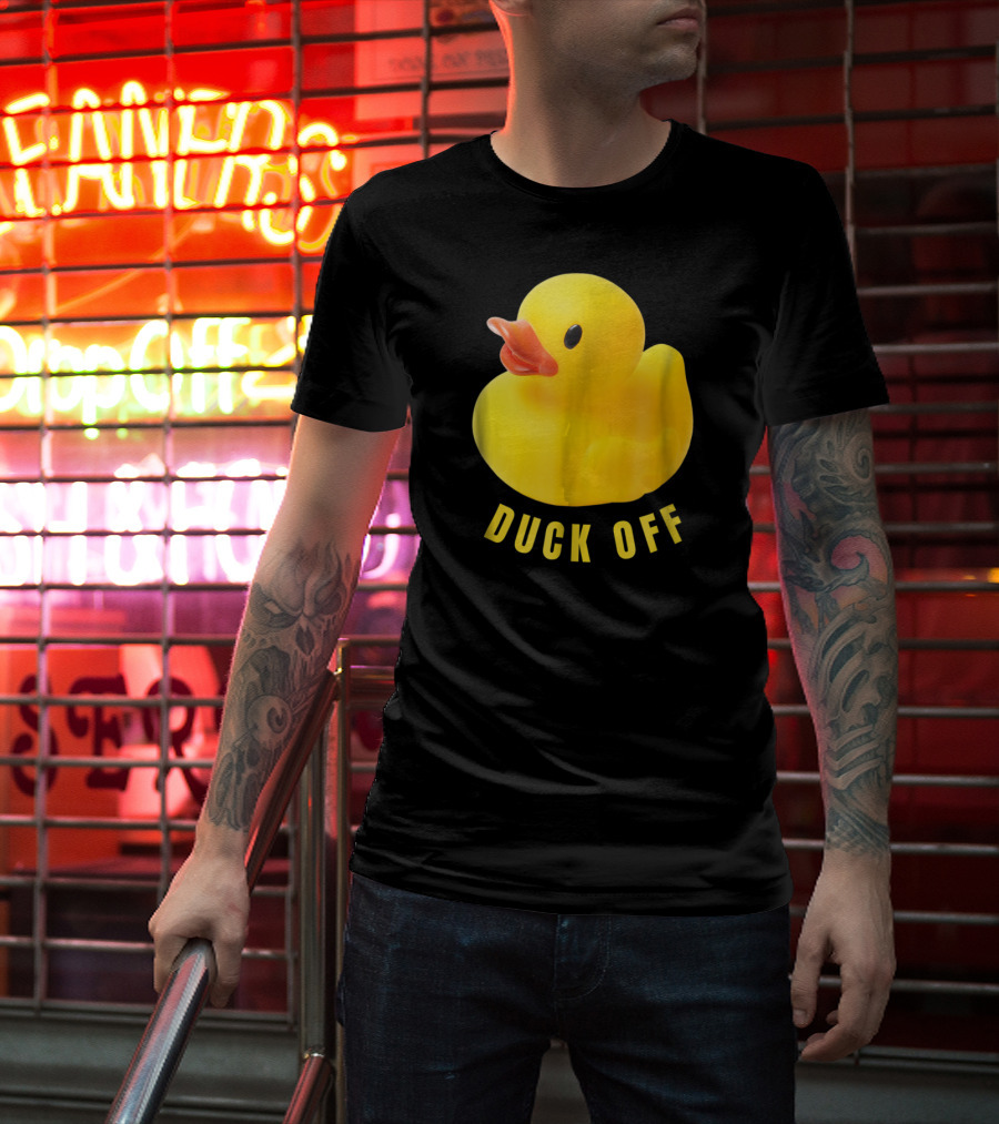 DUCK OFF Cute Duck Rubber Duckling T-Shirt