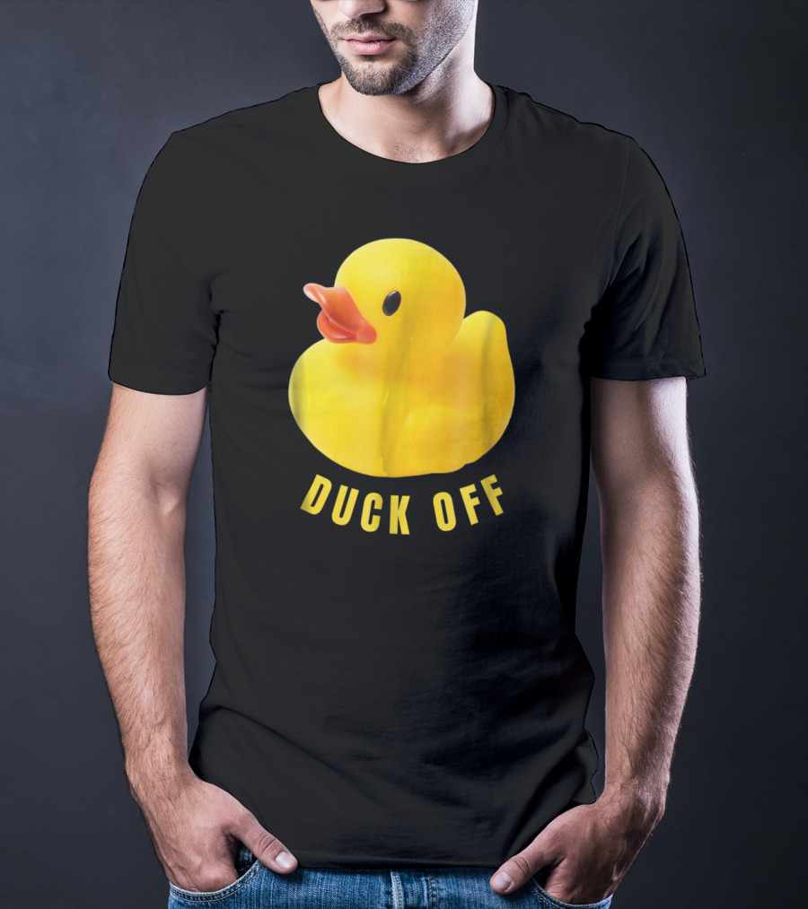 DUCK OFF Cute Duck Rubber Duckling T-Shirt