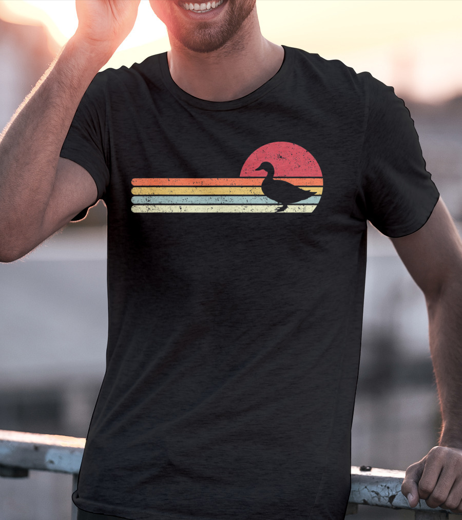 Duck Style Vintage Sunset T-Shirt