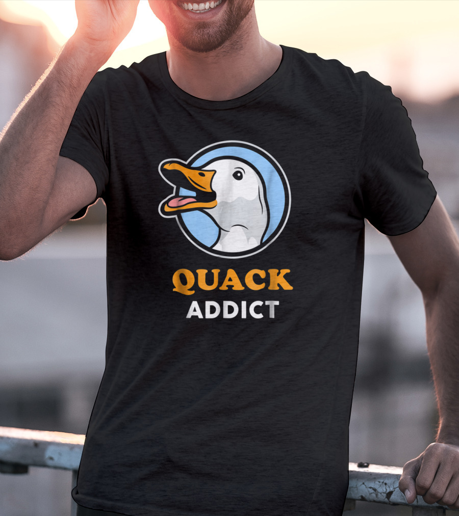 Quack Addict Funny White Pekin Duck Pet Owner T-Shirt
