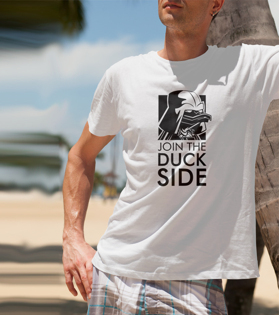 Join The Duck Side Ducky Ducks Duckling Fun Darth Vader T-Shirt