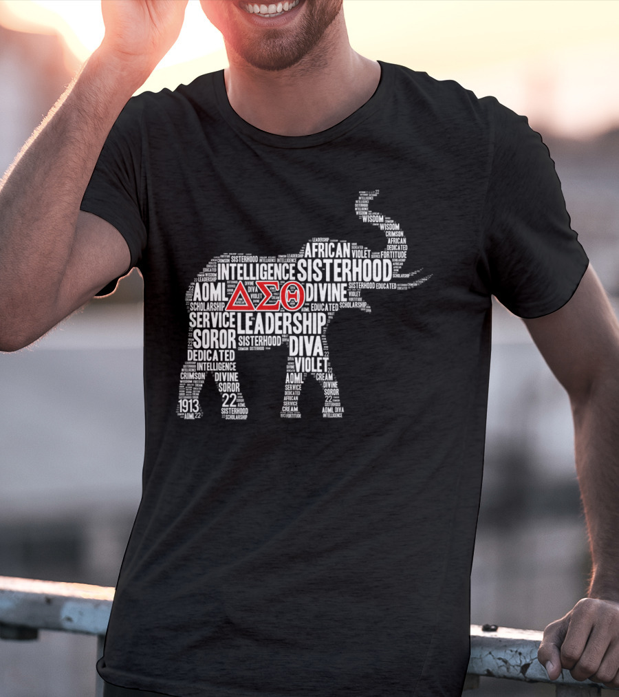 Elephant Delta Sigma Theta 1913 African Sisterhood Leadership Wisdom T-Shirt