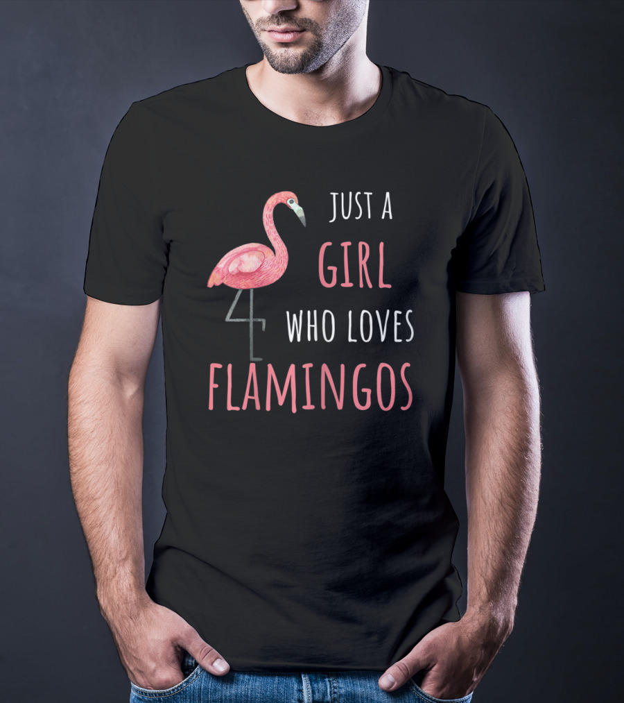 Just A Girl Who Loves Flamingos T-Shirt