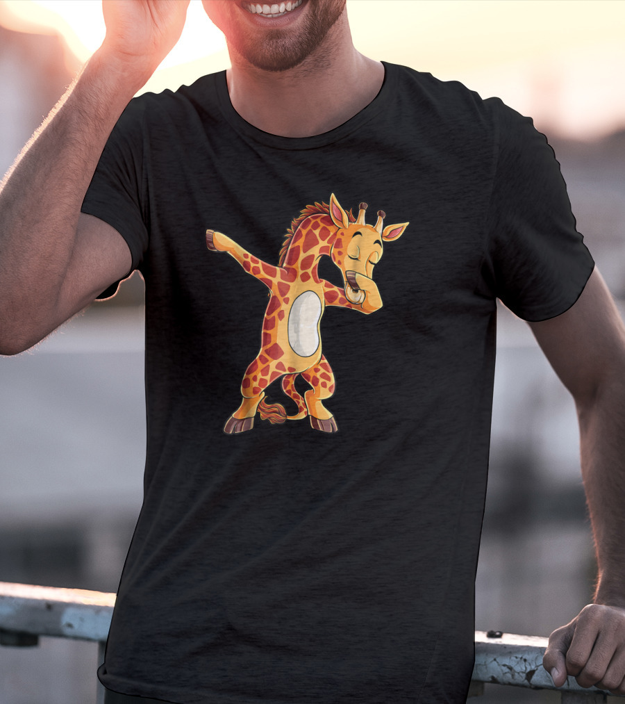 Dabbing Giraffe Cute Funny Dance Giraffes Dab T-Shirt
