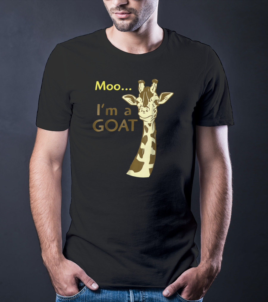 Moo I'm A Goat Giraffe With Confusing Humor T-Shirt