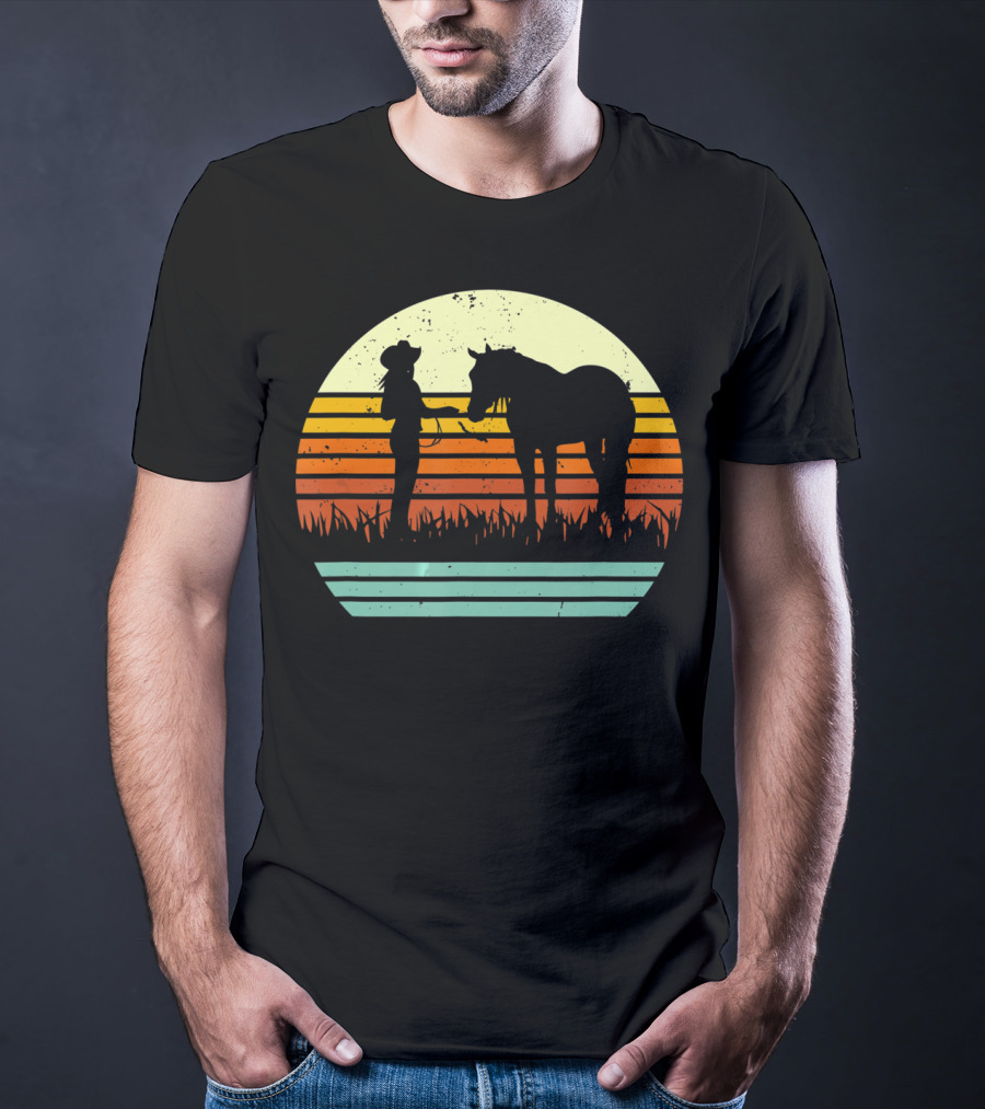 Vintage Retro Halter Horse Show T-Shirt