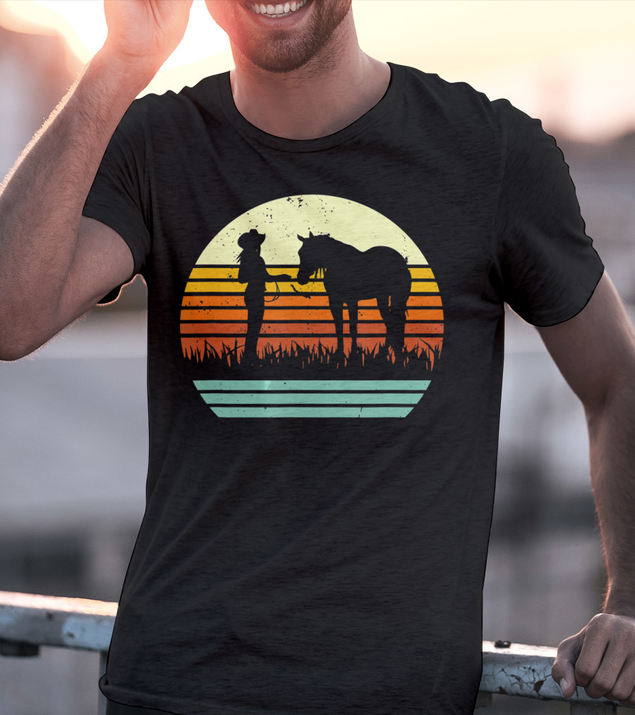 Vintage Retro Halter Horse Show T-Shirt