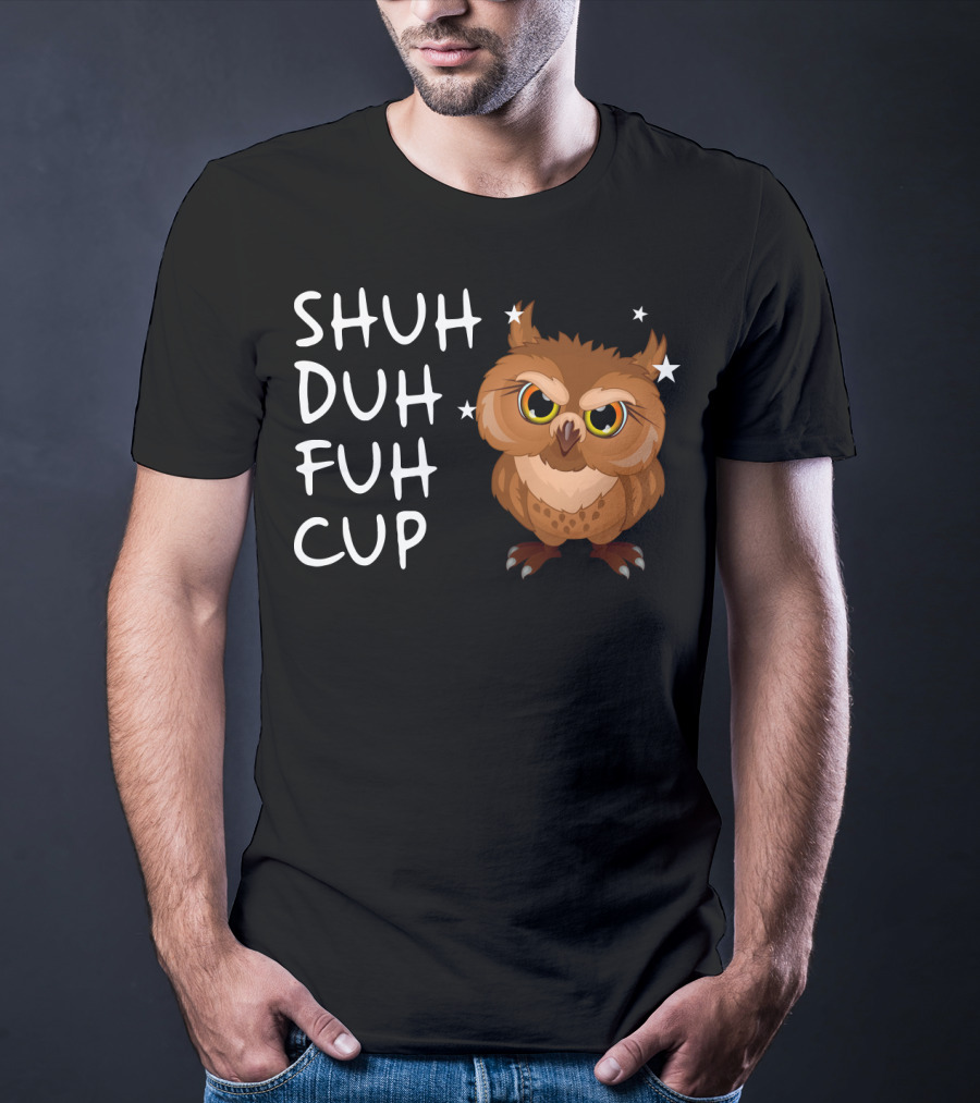 SHUH DUH FUH CUP Owl With Stars T-Shirt