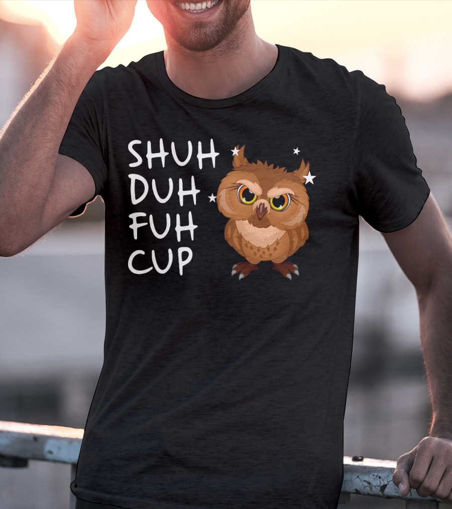 SHUH DUH FUH CUP Owl With Stars T-Shirt