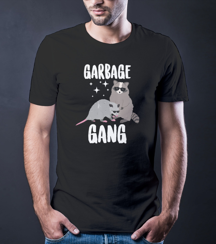 Garbage Gang Opossum And Raccoon Funny Animals T-Shirt