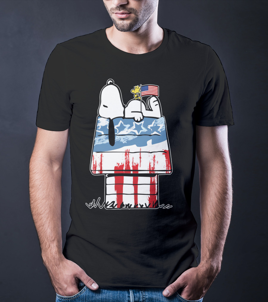 America Snoopy Patriotic The Peanuts Movie Homeland T-Shirt