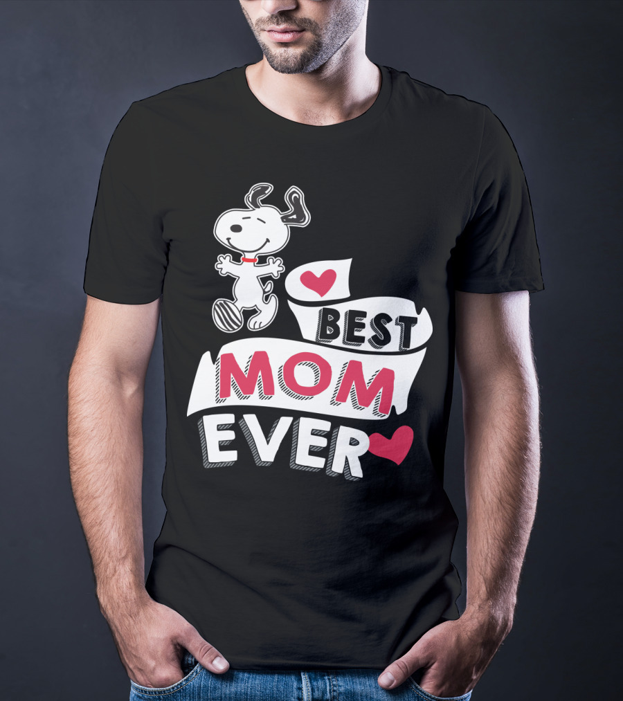 Best Mom Ever Snoopy Mother's Day Peanuts Movie T-Shirt