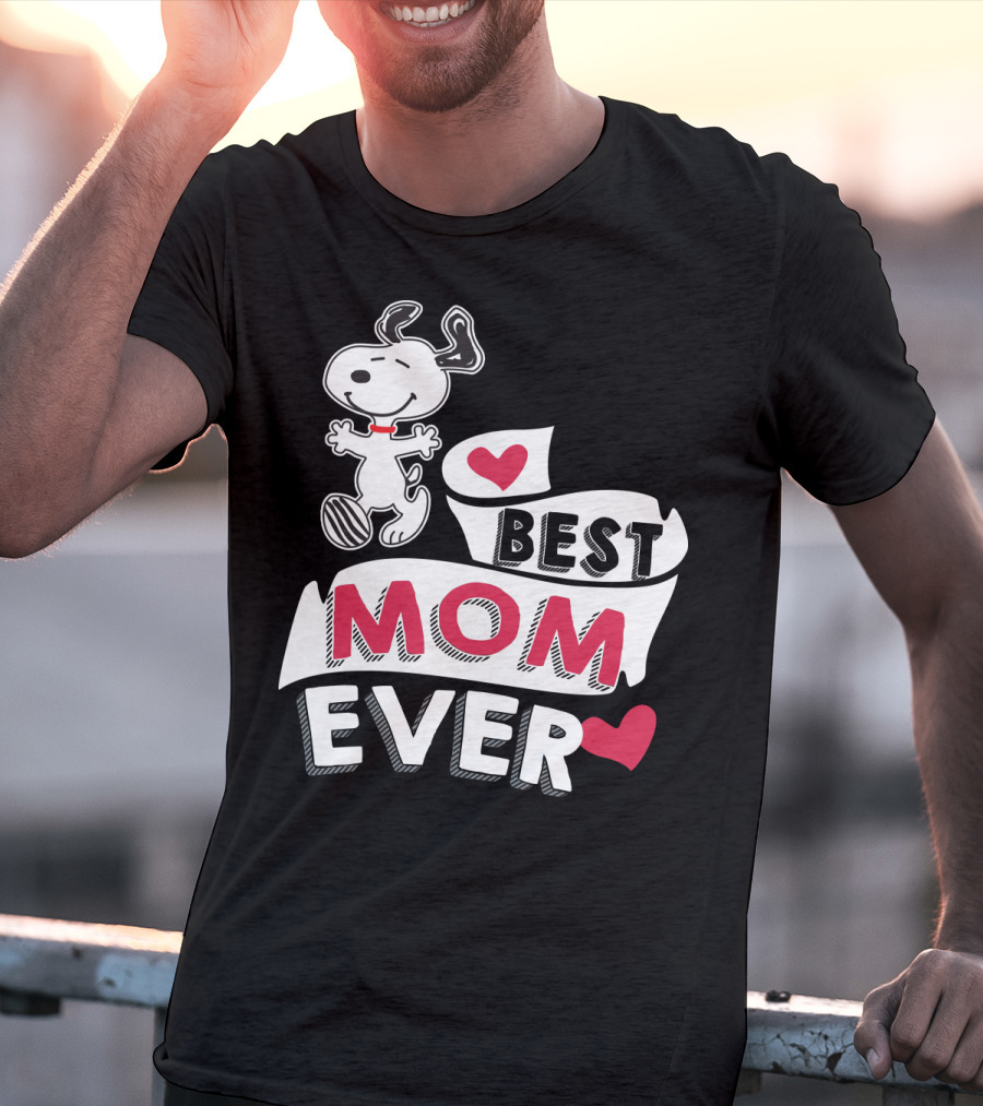 Best Mom Ever Snoopy Mother's Day Peanuts Movie T-Shirt