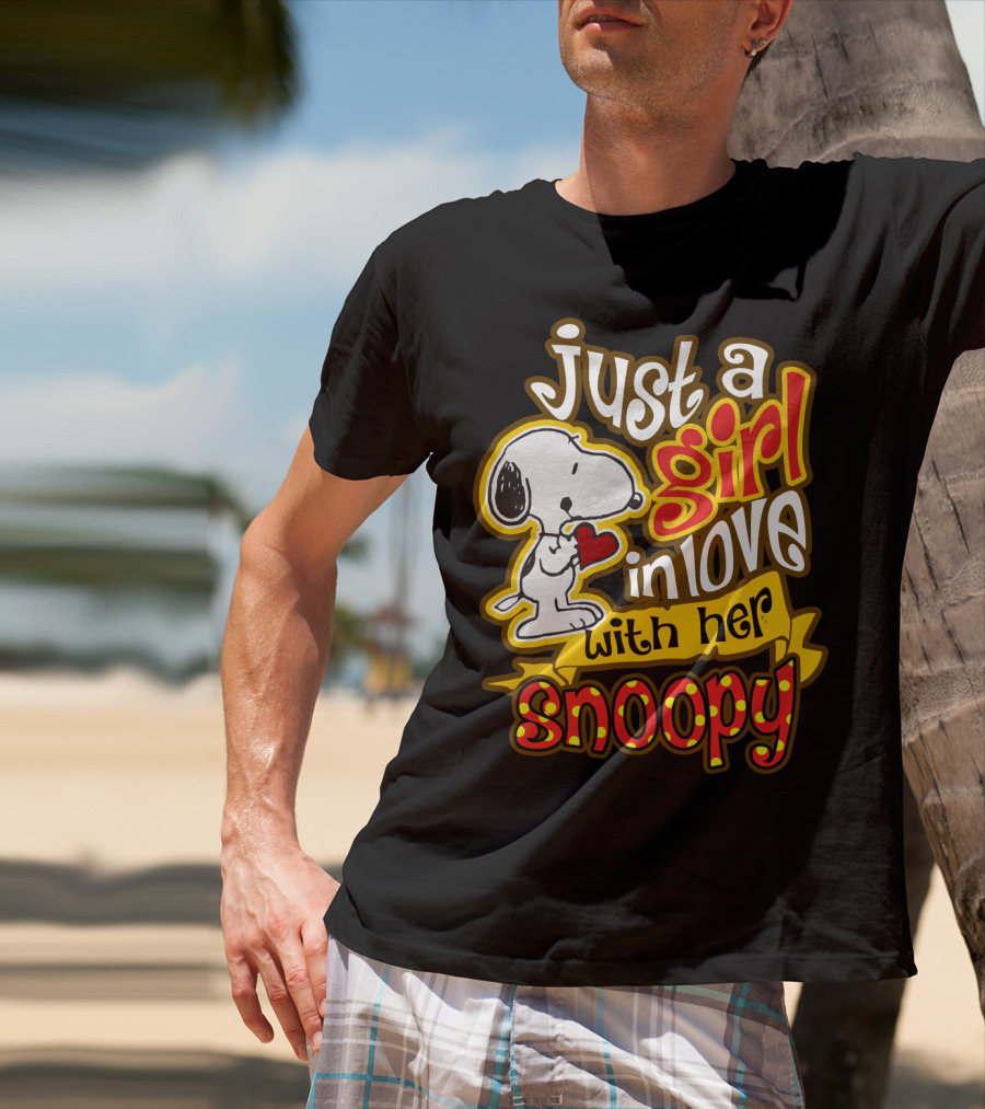 Just A Girl In Love With Her Snoopy Peanuts Movie T-Shirt