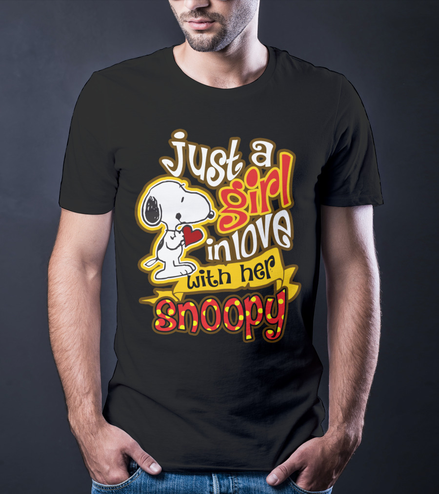 Just A Girl In Love With Her Snoopy Peanuts Movie T-Shirt
