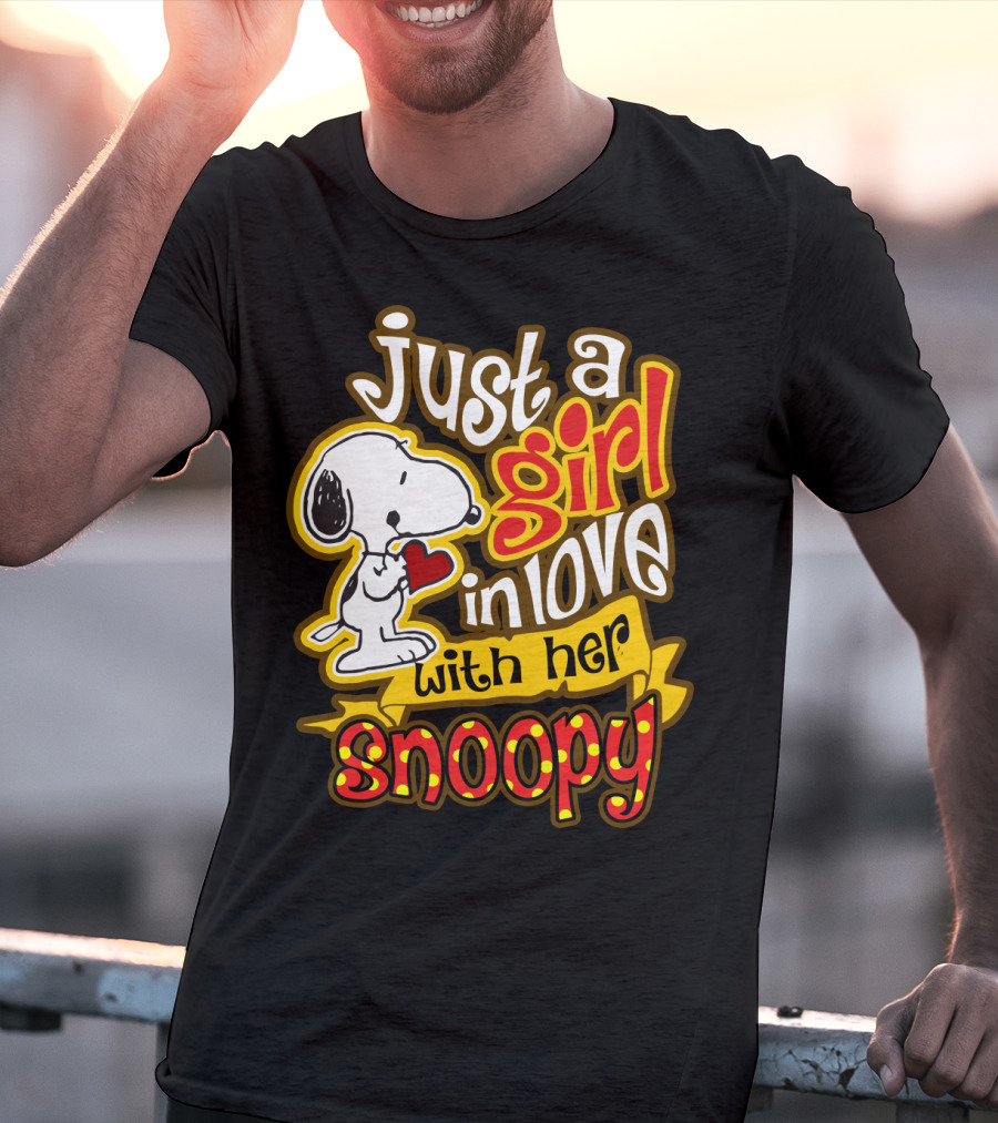 Just A Girl In Love With Her Snoopy Peanuts Movie T-Shirt