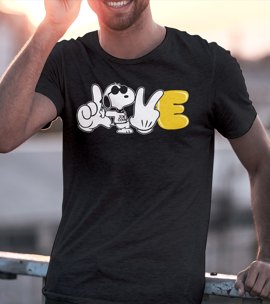 Love Sign Language Joe Cool Snoopy The Peanuts Movie T-Shirt