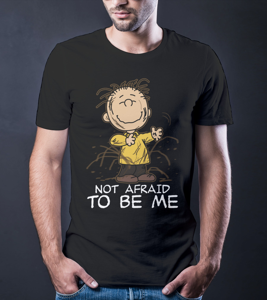 Not Afraid To Be Me Peanuts Movie Charlie Brown T-Shirt