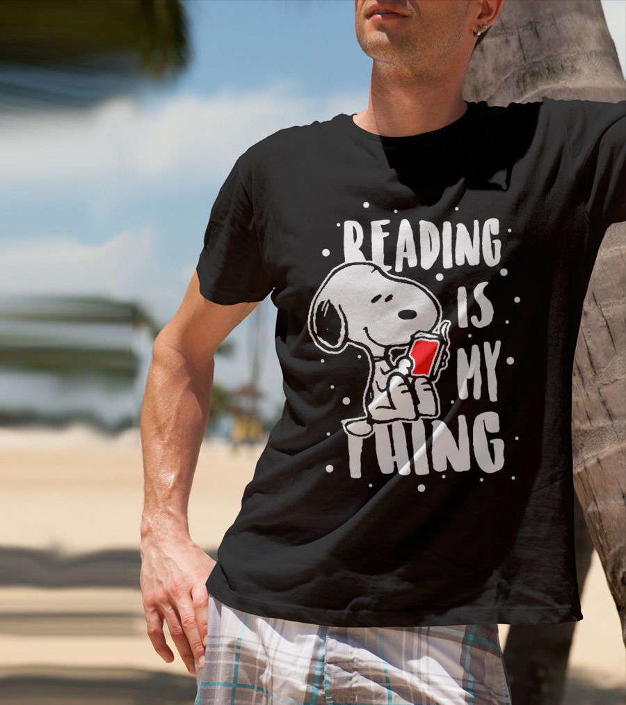 Reading Is My Thing Snoopy The Peanuts Movie T-Shirt