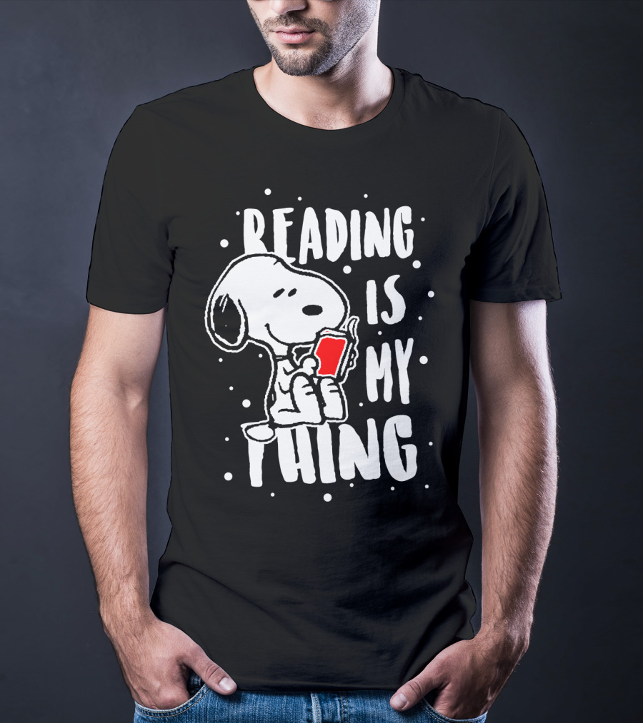 Reading Is My Thing Snoopy The Peanuts Movie T-Shirt