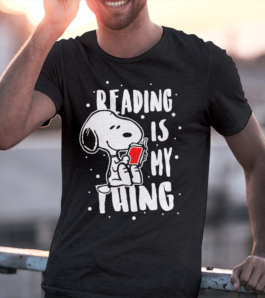 Reading Is My Thing Snoopy The Peanuts Movie T-Shirt