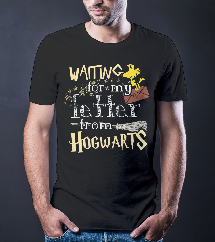 Waiting For My Letter From Hogwarts Snoopy The Peanuts Movie T-Shirt