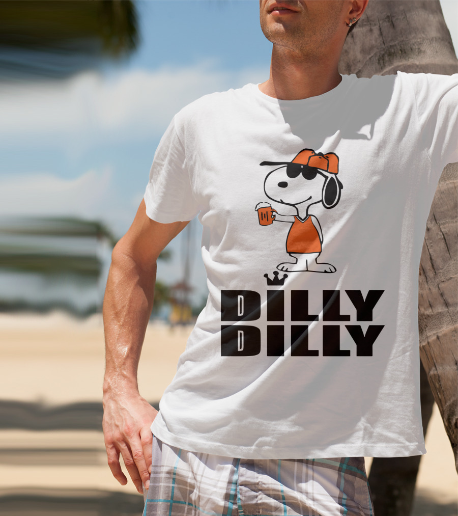 Dilly Dilly Funny Snoopy The Peanuts Movie Beer Hat And Glass T-Shirt