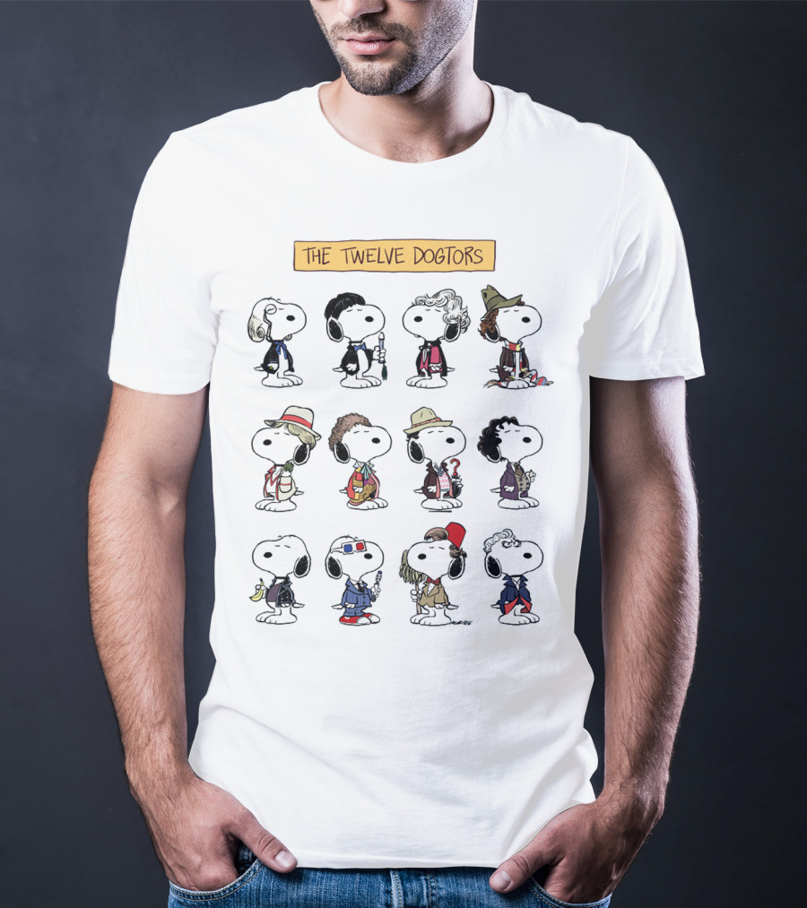 Doctor Snoopwho The Twelve Dogtors Snoopy Peanuts T-Shirt