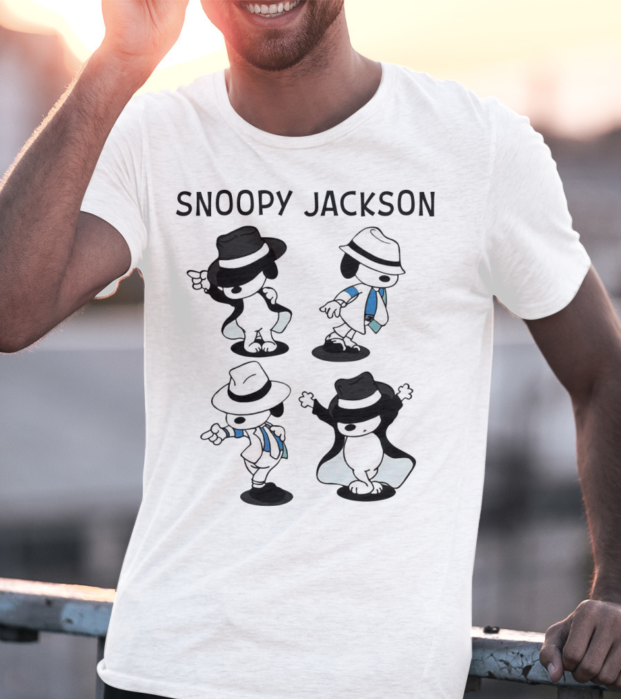 Snoopy Jackson Dancing Moves Peanuts Movie T-Shirt