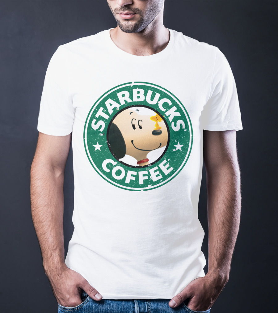 Starbucks Coffee Snoopy The Peanuts Movie Woodstock T-Shirt
