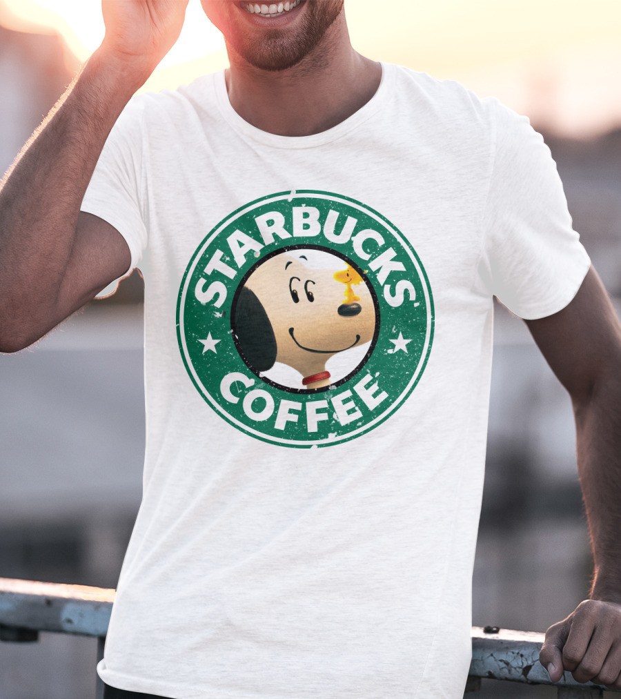 Starbucks Coffee Snoopy The Peanuts Movie Woodstock T-Shirt