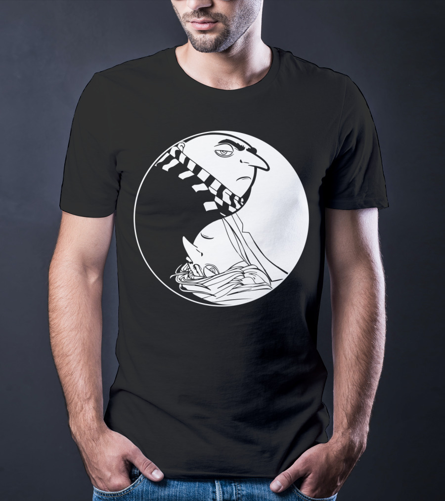 Gru And Dru Yin Yang Minions Despicable Me Sibling Symbol Harmony T-Shirt