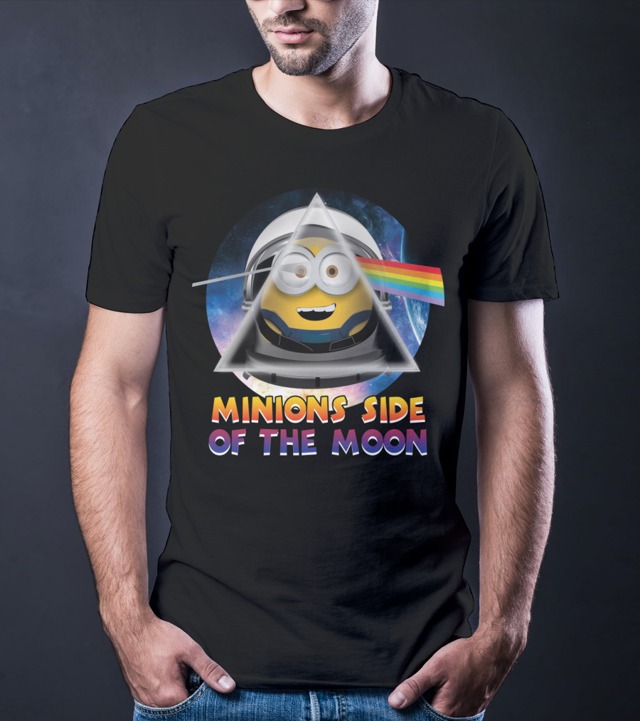 Minions Side Of The Moon Despicable Me Parody Pink Floyd T-Shirt
