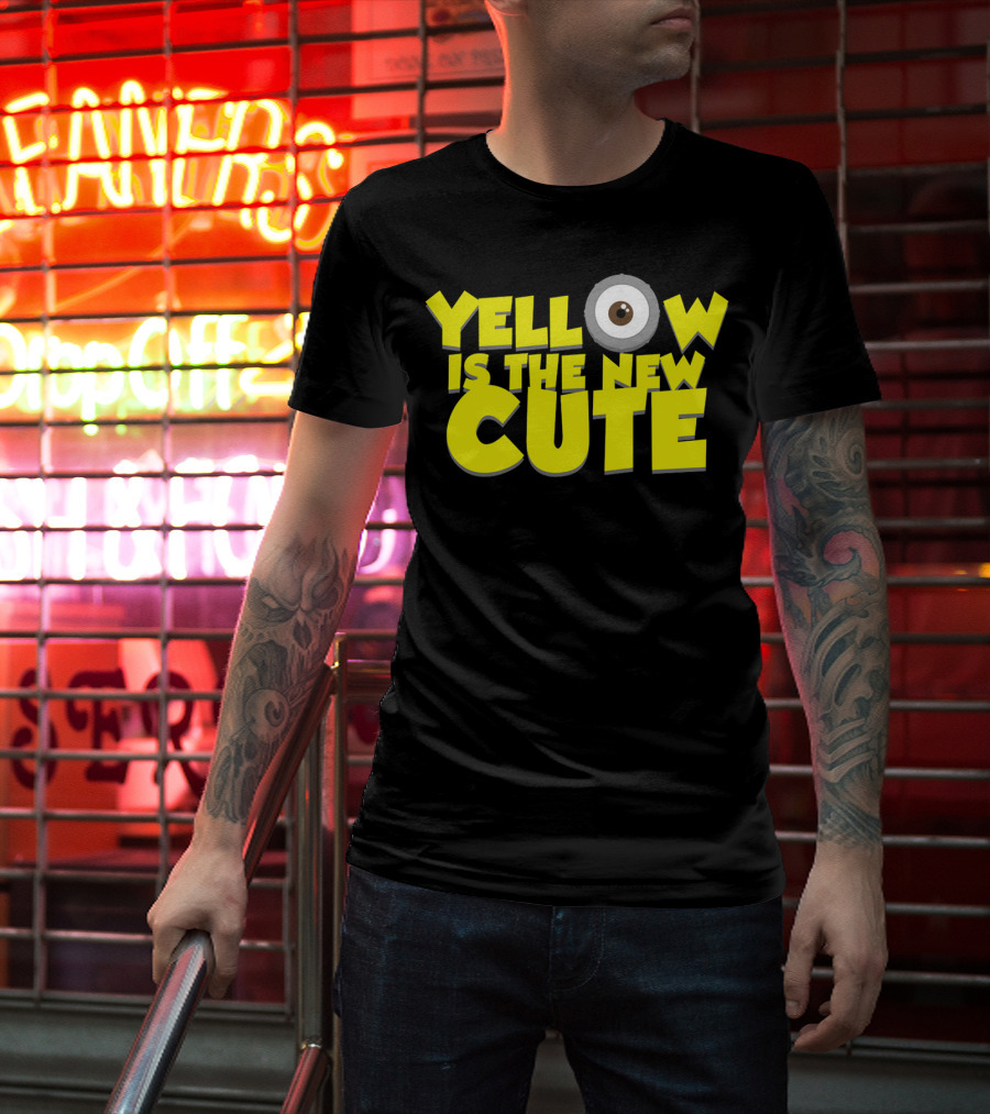Yellow Is The New Cute Despicable Me Minions Eye T-Shirt