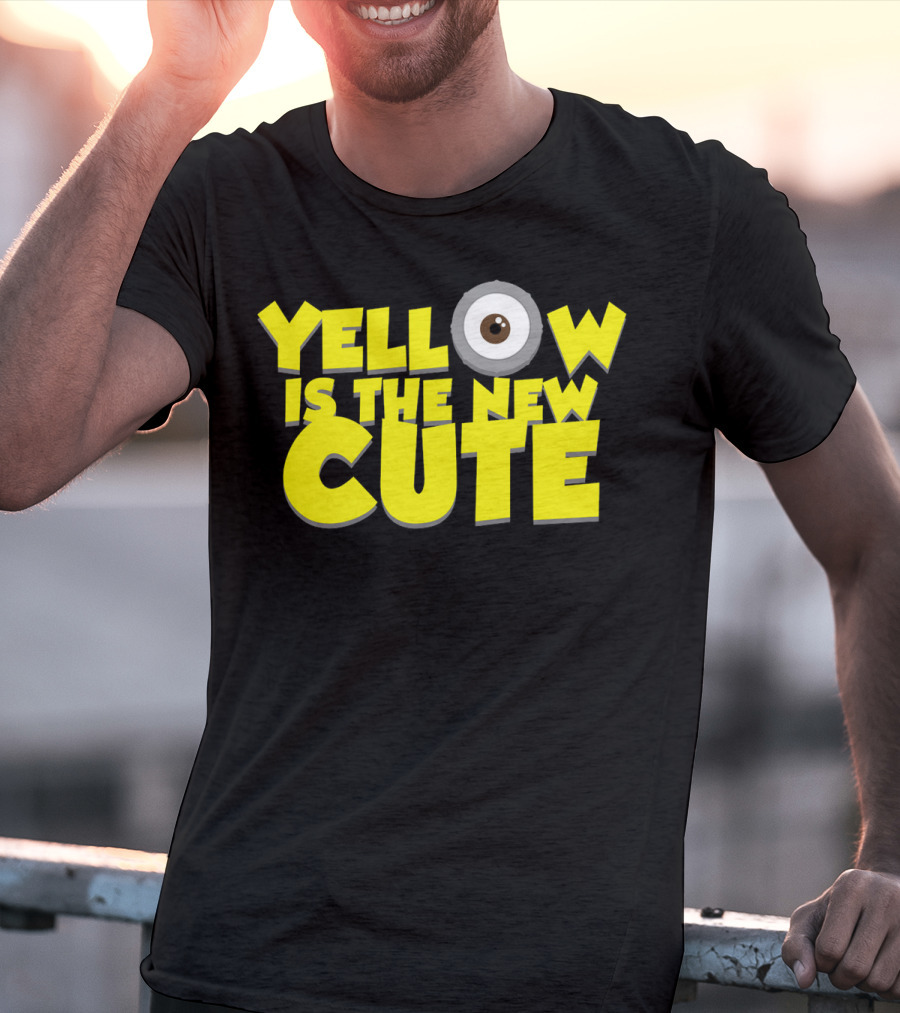 Yellow Is The New Cute Despicable Me Minions Eye T-Shirt