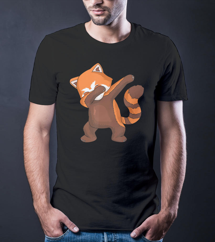Red Panda Dabbing Dab Dance For Panda Lovers T-Shirt