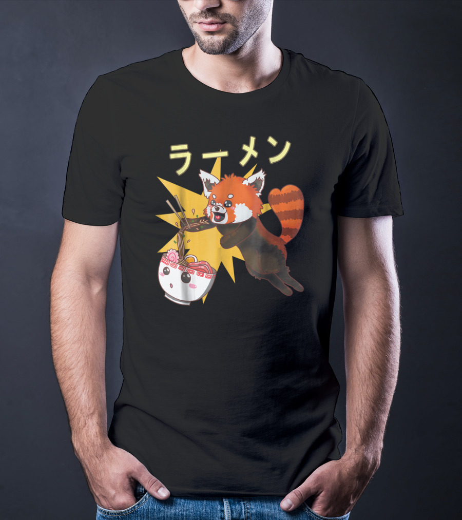 Red Panda Ramen Noodle Lover T-Shirt