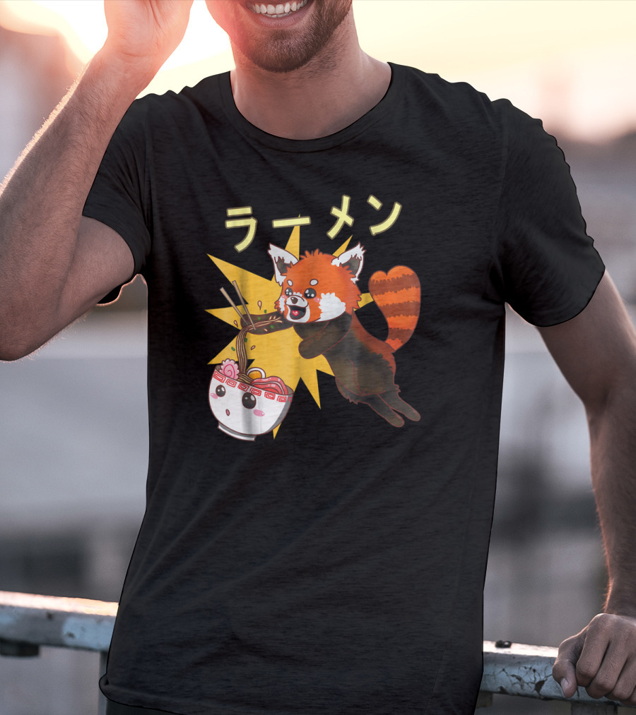 Red Panda Ramen Noodle Lover T-Shirt