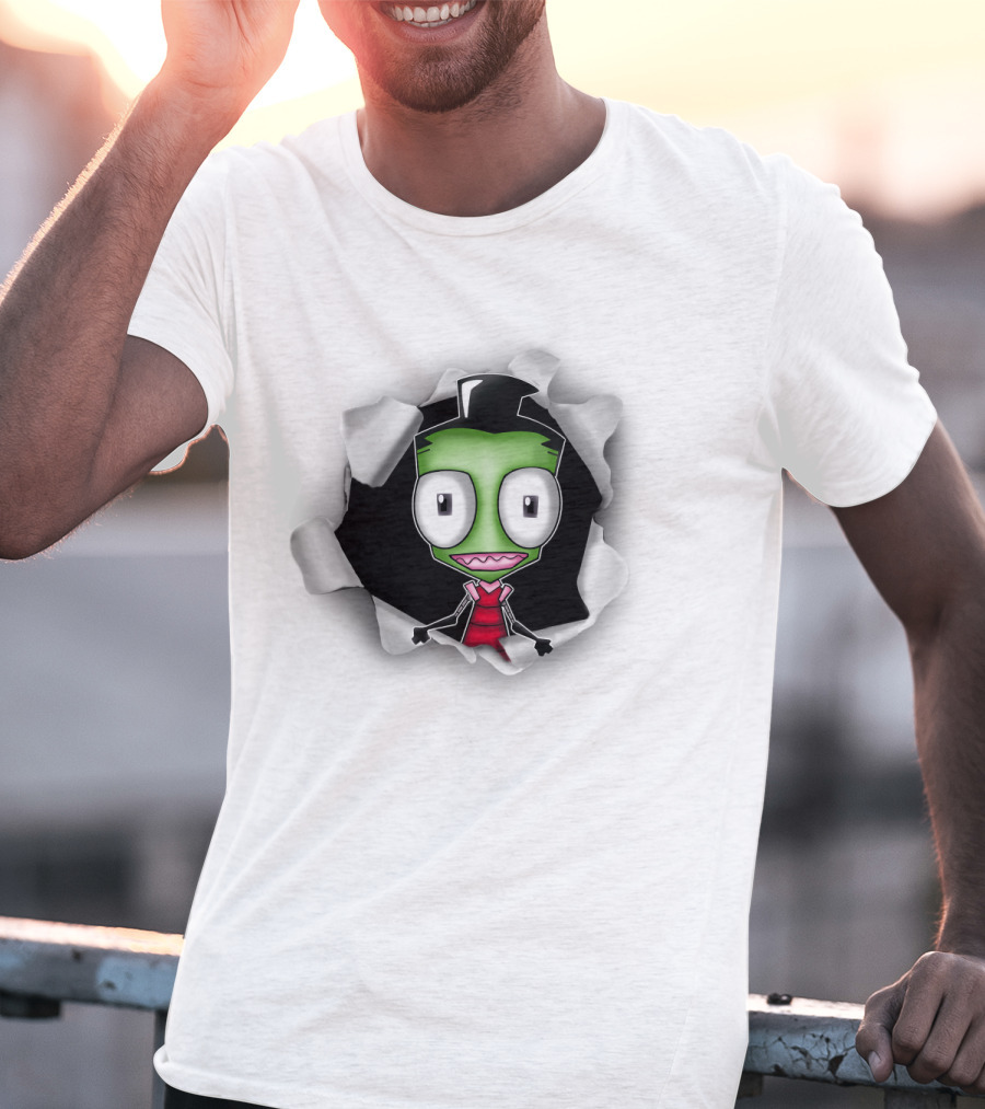 3D Hole Gir Invader Zim T-Shirt